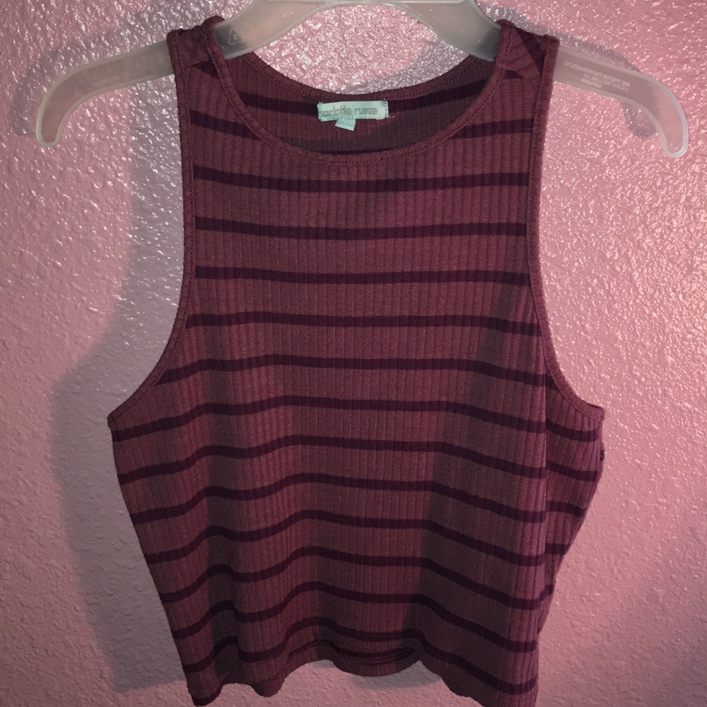 Purple and maroon crop top